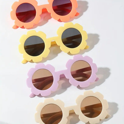 Round Flower Sunglasses