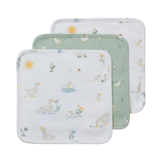 3pk Wash Cloths - Goosey Goosey
