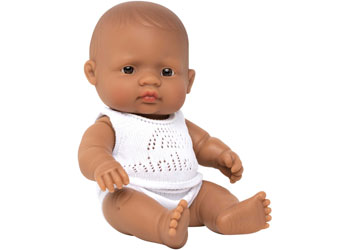 Baby Doll Hispanic Girl, 21cm