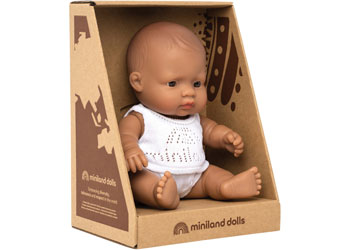 Baby Doll Hispanic Girl, 21cm