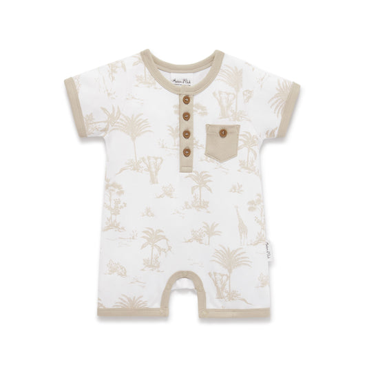 Jungle Henley Romper