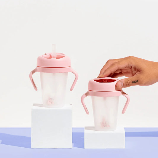 240ml Sippy Cup Twin Pack - Pink/Pink