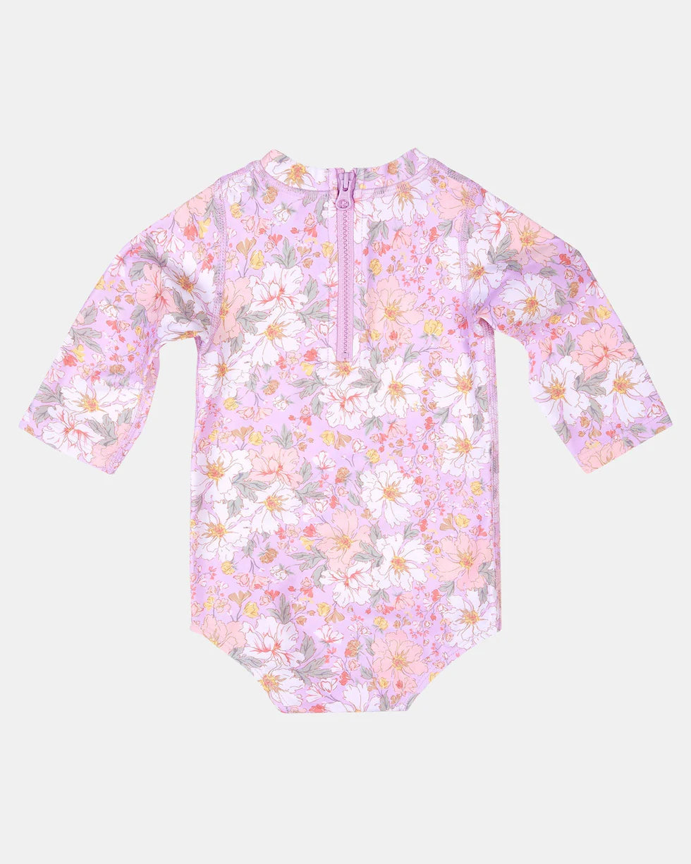 Swim Baby Long Sleeve Onesie - Dahlia