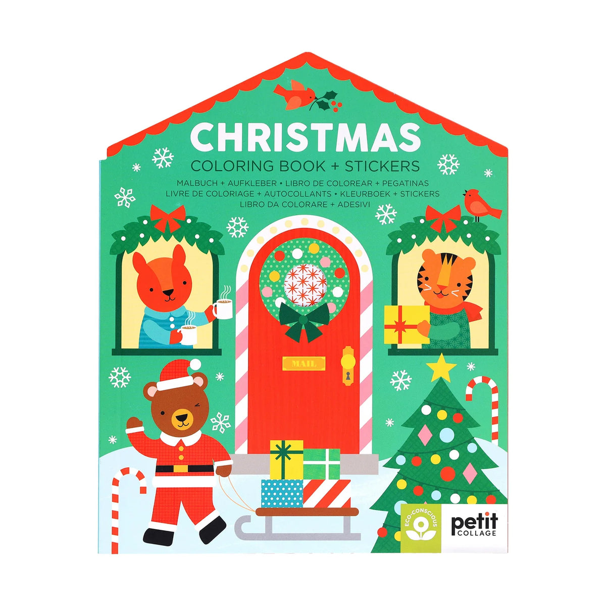 Colouring Book with Stickers - Christmas