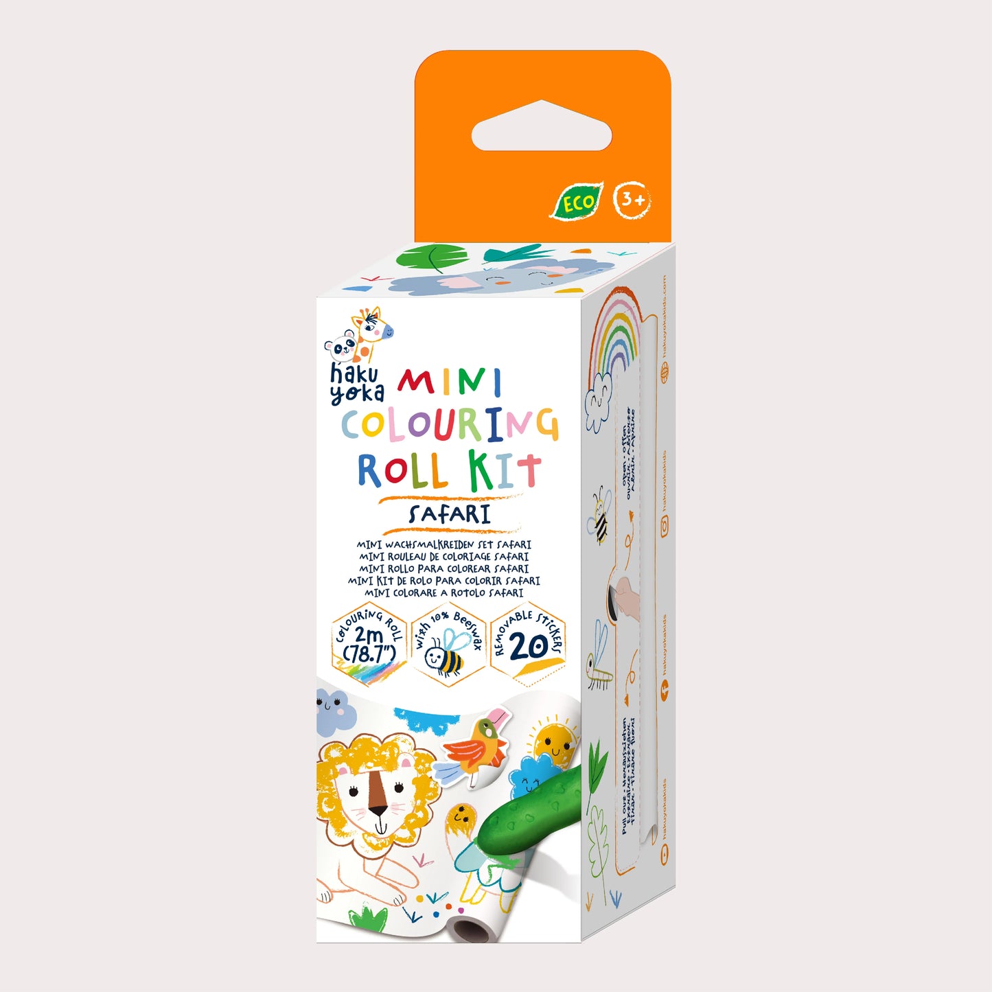 Mini Colouring Roll Kit - Safari