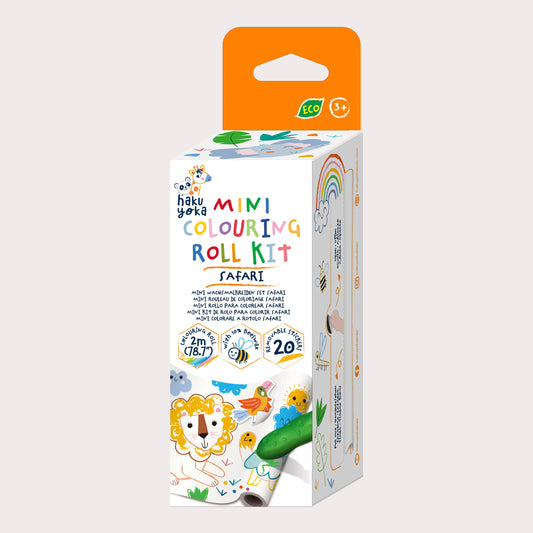 Mini Colouring Roll Kit - Safari