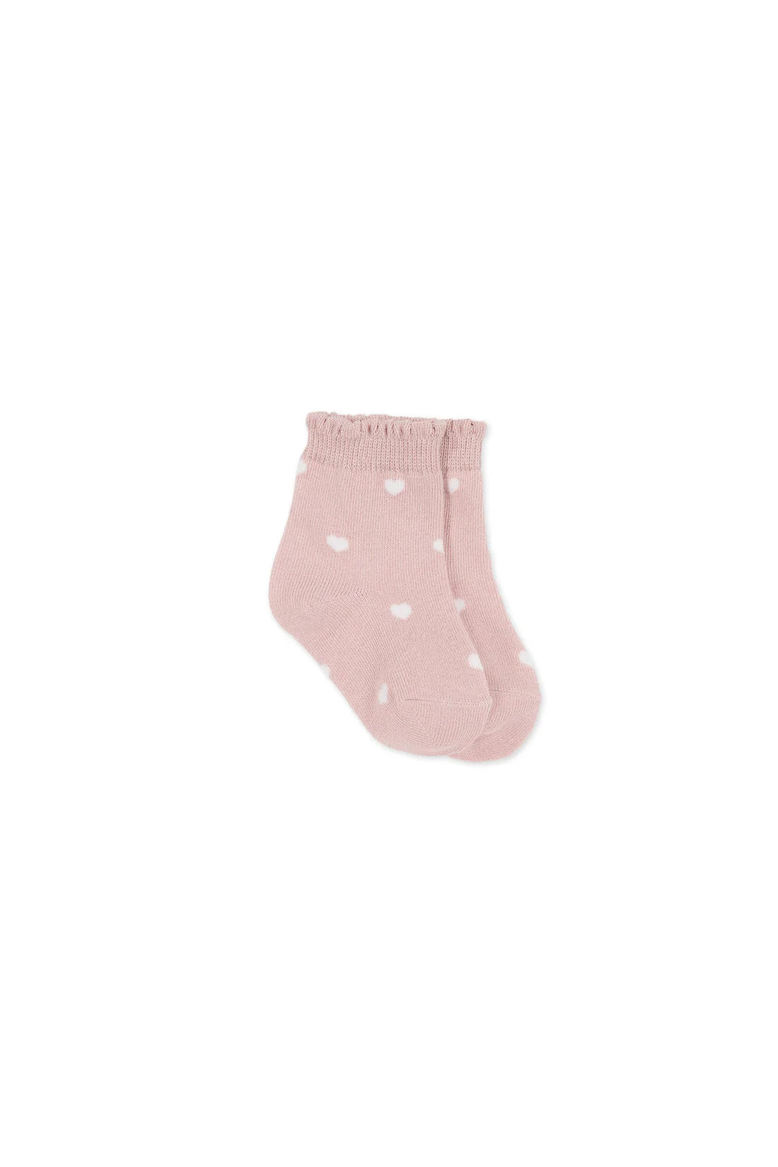 Mirabel Sock - Petite Heart Rose Smoke