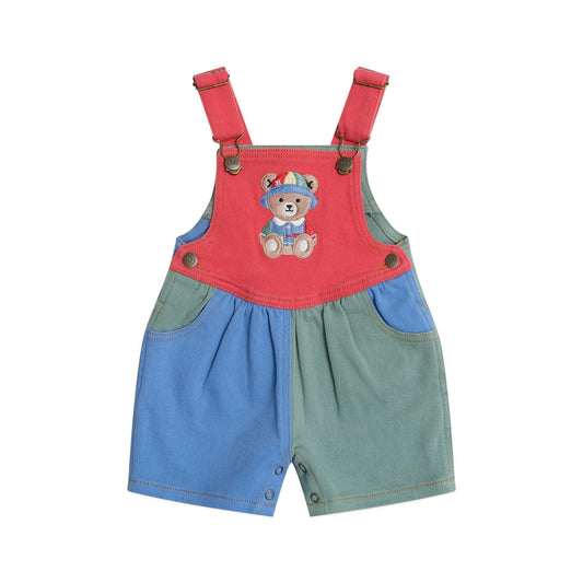 Denim Short Overalls Multicolour