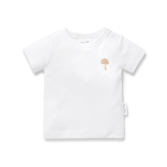 Mushroom Embroidered Tee