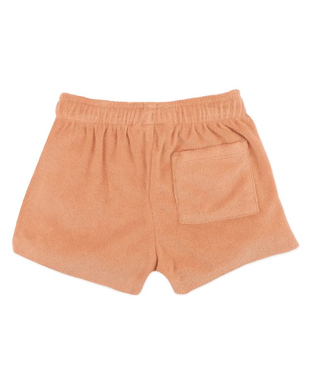 Caramel Side Stripe Towelling Shorts