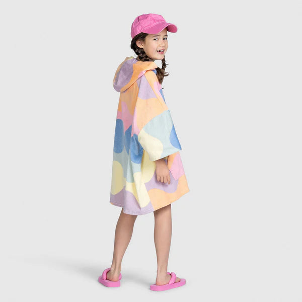 Pastel Wave - Kids Poncho Towel