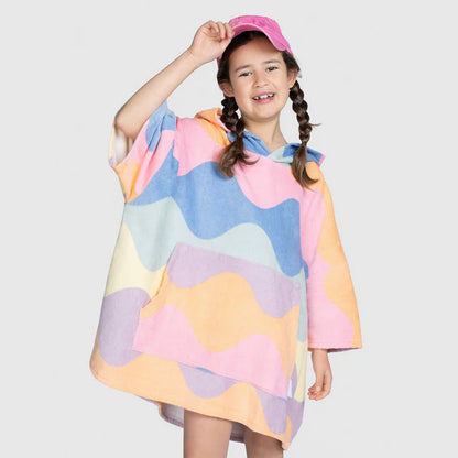 Pastel Wave - Kids Poncho Towel