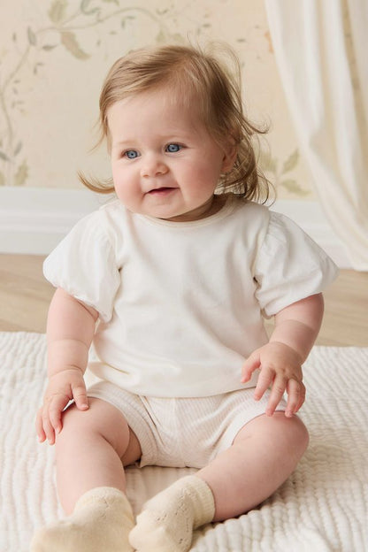 Pima Cotton Myla Top - Parchment