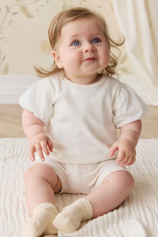 Pima Cotton Myla Top - Parchment