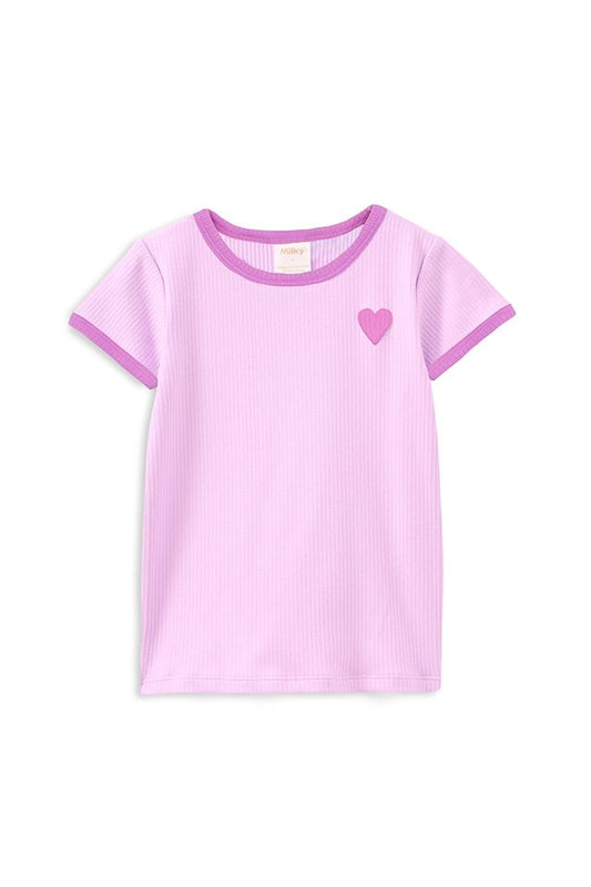 Pink Rib Tee