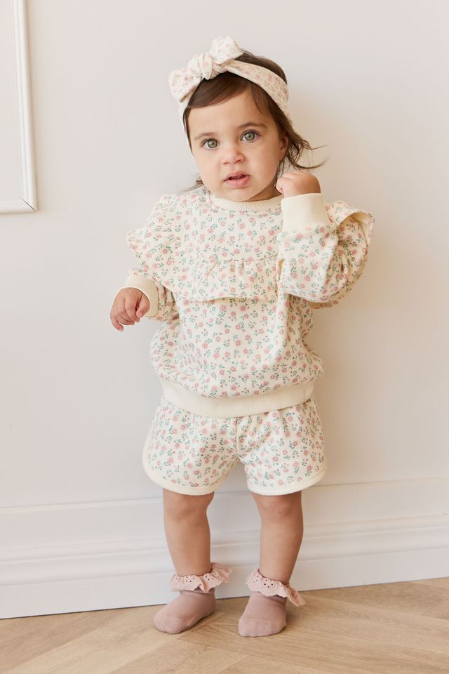 Organic Cotton Monroe Short - Posy Garden Pink