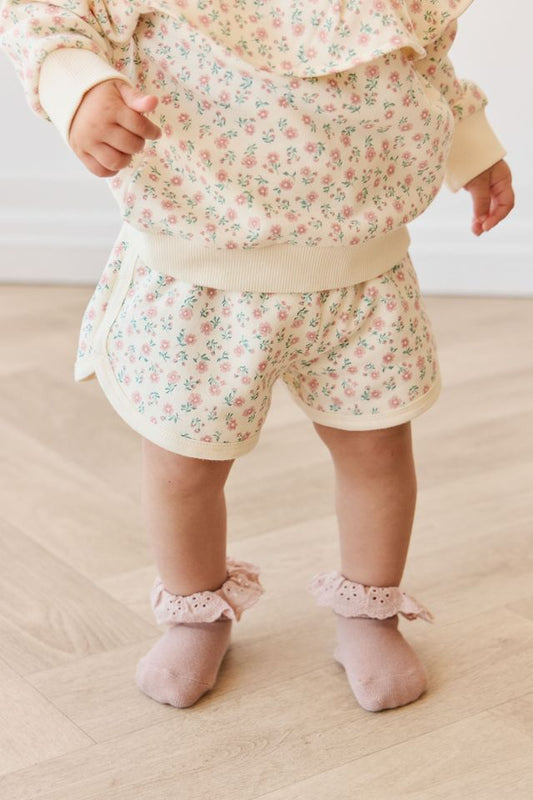 Organic Cotton Monroe Short - Posy Garden Pink