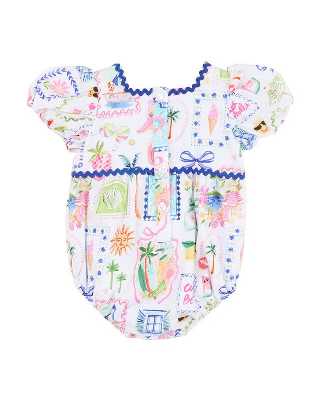 Summer Vacay Puff Sleeve Bodysuit