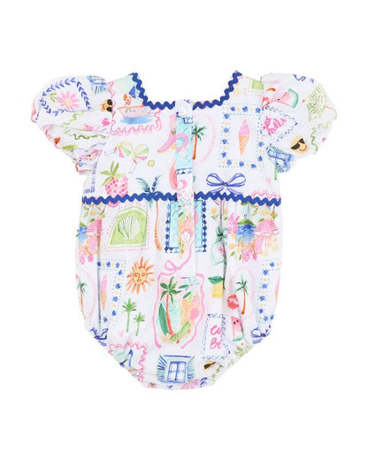 Summer Vacay Puff Sleeve Bodysuit