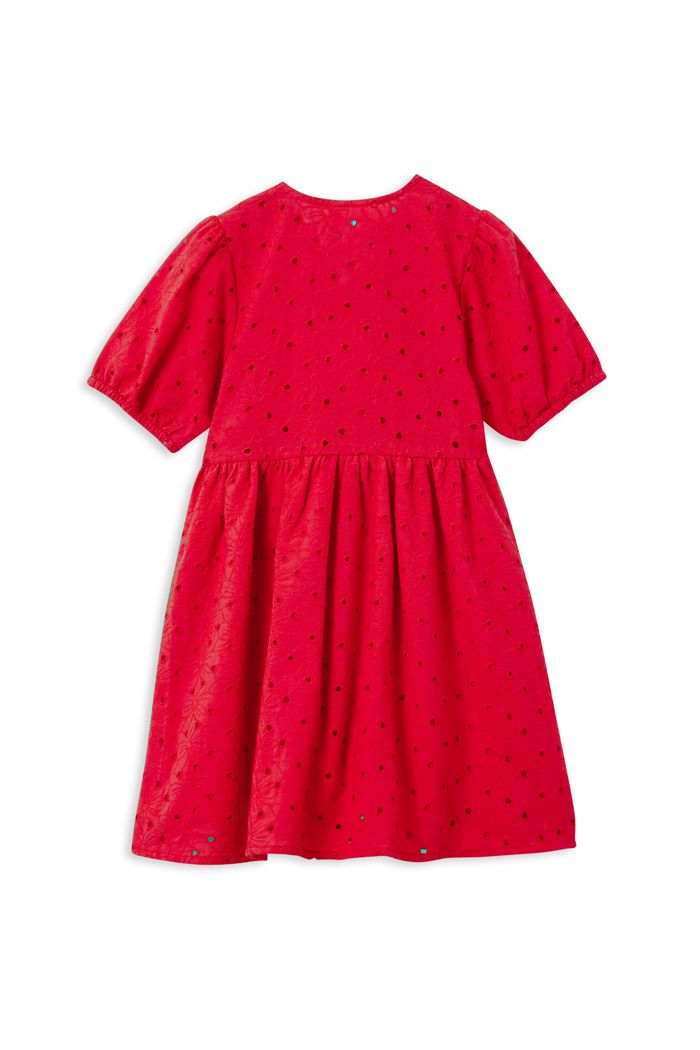 Red Broderie Dress