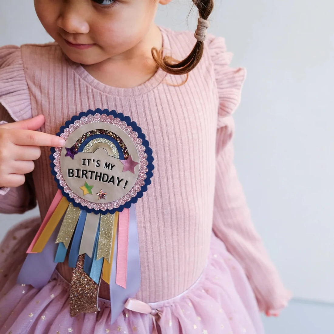 Birthday Rosette - Space Unicorn