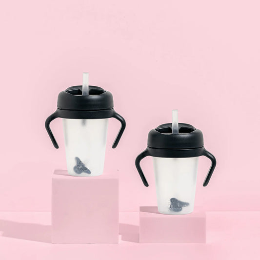 240ml Sippy Cup Twin Pack - Black/Black