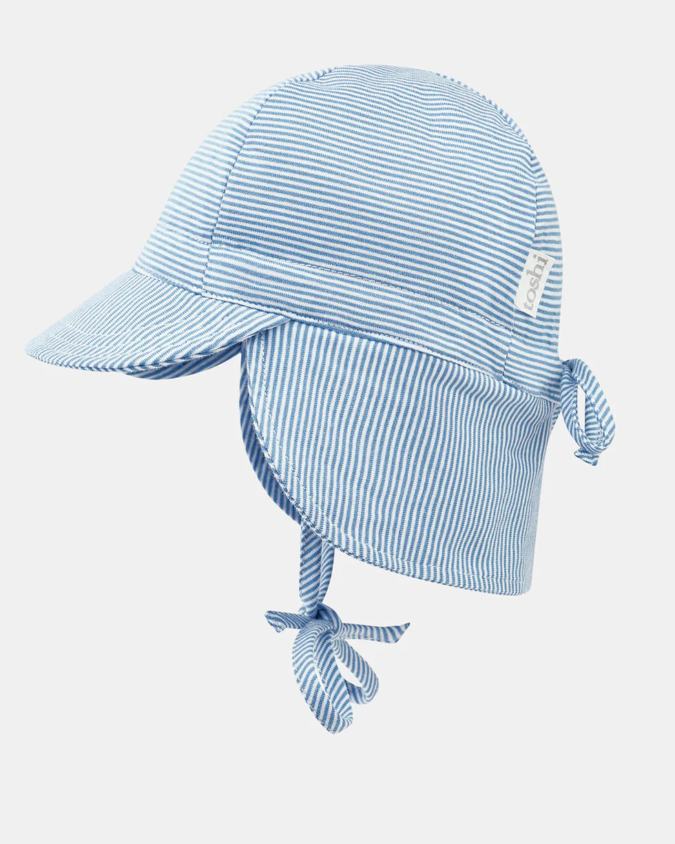 Flap Cap Baby - Sky