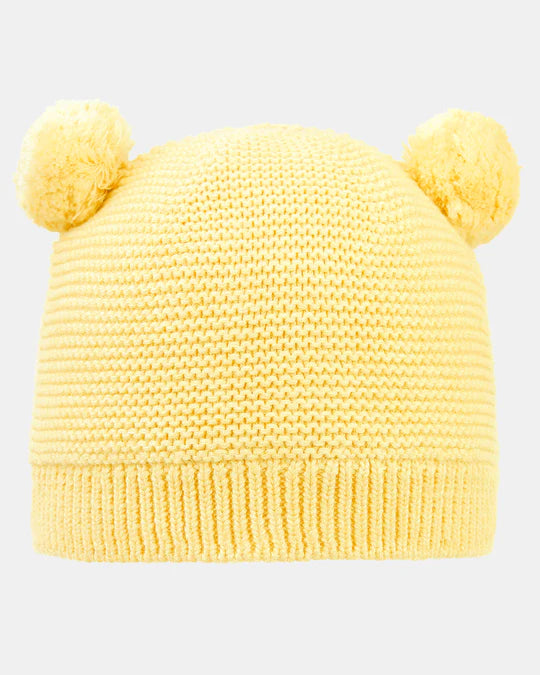 Organic Snowy Beanie - Banana