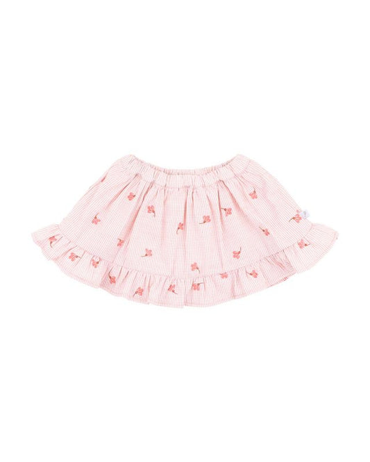 Songbird Embroidered Skirt With Inbuilt Shorts
