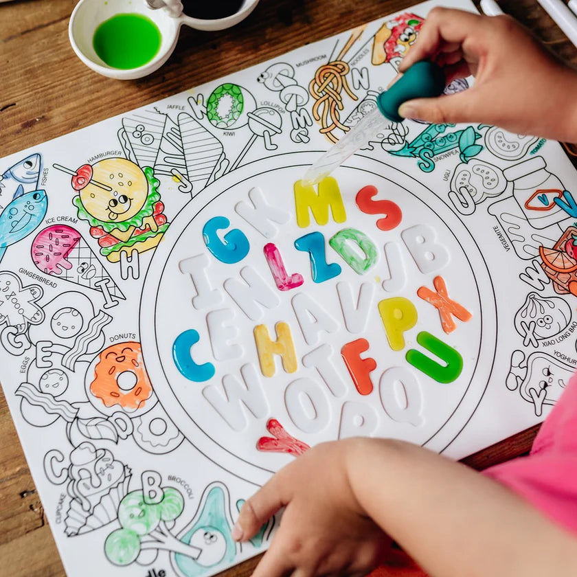 Alphabet Soup Sensory Mat