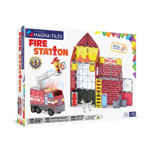 MAGNA-TILES - Fire Station - 50pc Set