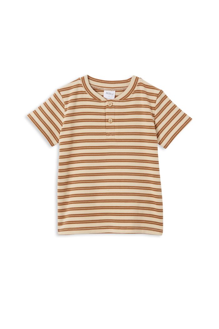 Natural Stripe Henley