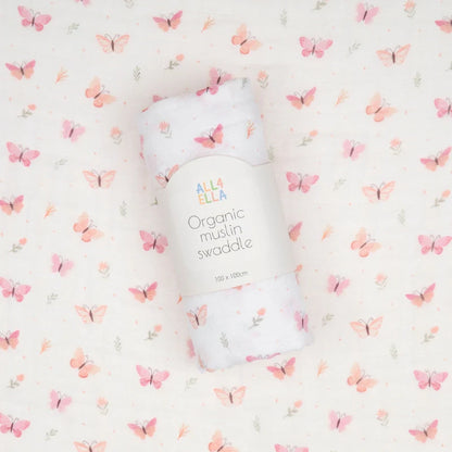 Muslin Swaddle - Sweet Butterfly