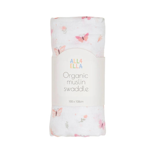 Muslin Swaddle - Sweet Butterfly