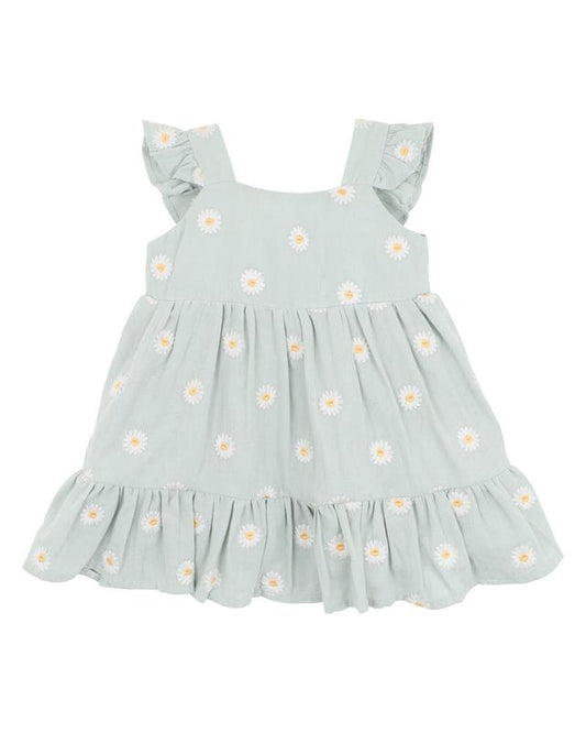 Tess Embroidered Daisy Dress