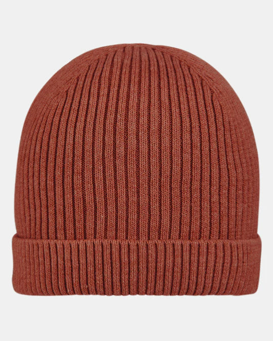 Organic Beanie Tommy - Red Gum