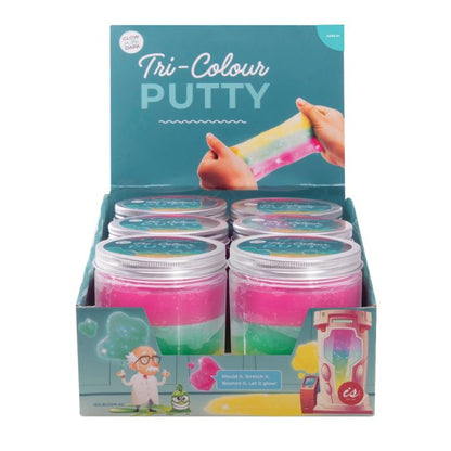 Glow In The Dark Tri Colour Putty