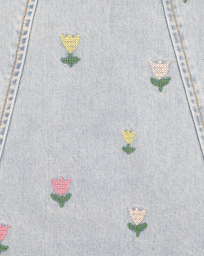 Sundae Denim Tulip Dress