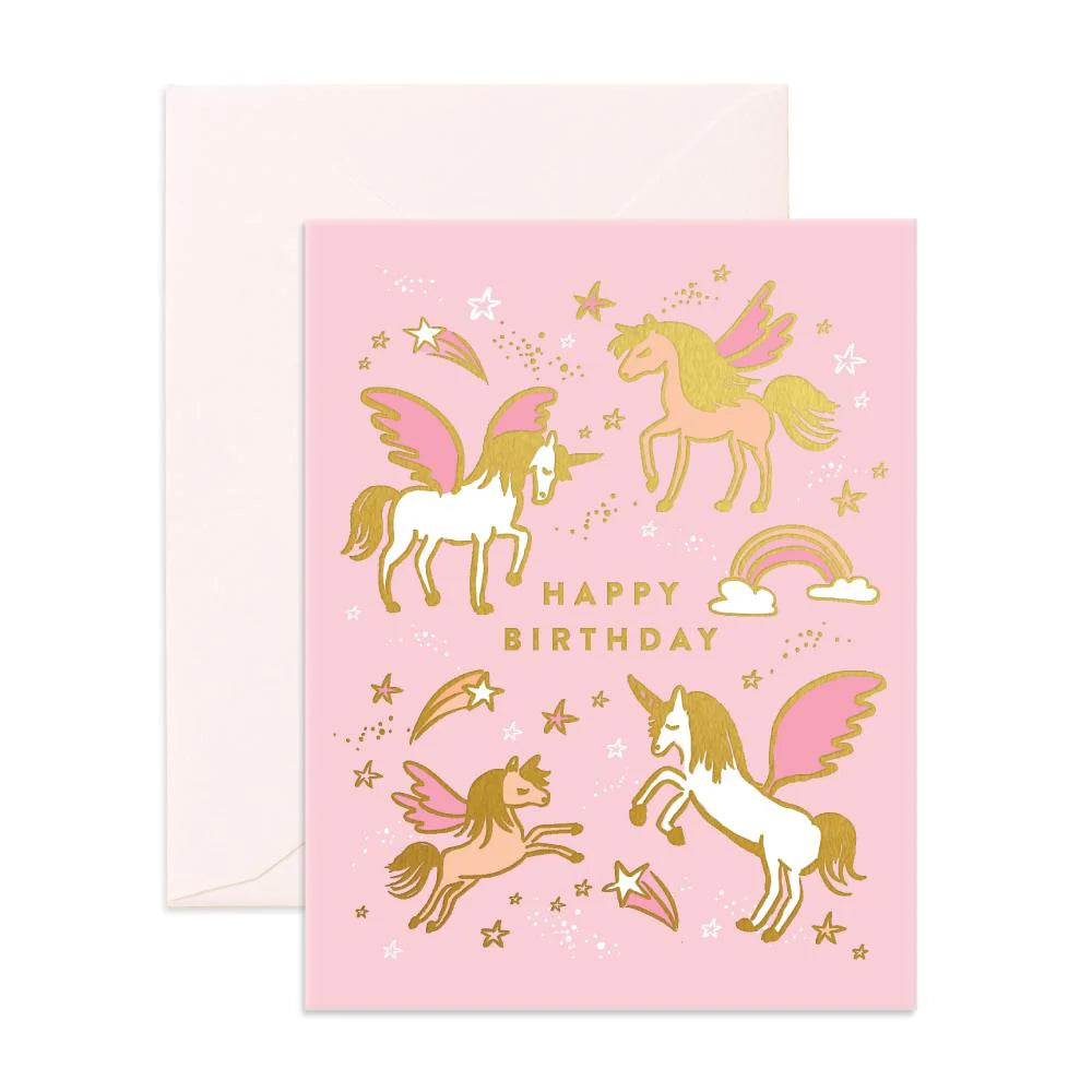 Happy Birthday unicorn Greeting Card