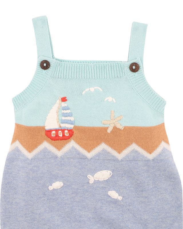 Max Organic Hand Embroidered Knitted Bodysuit