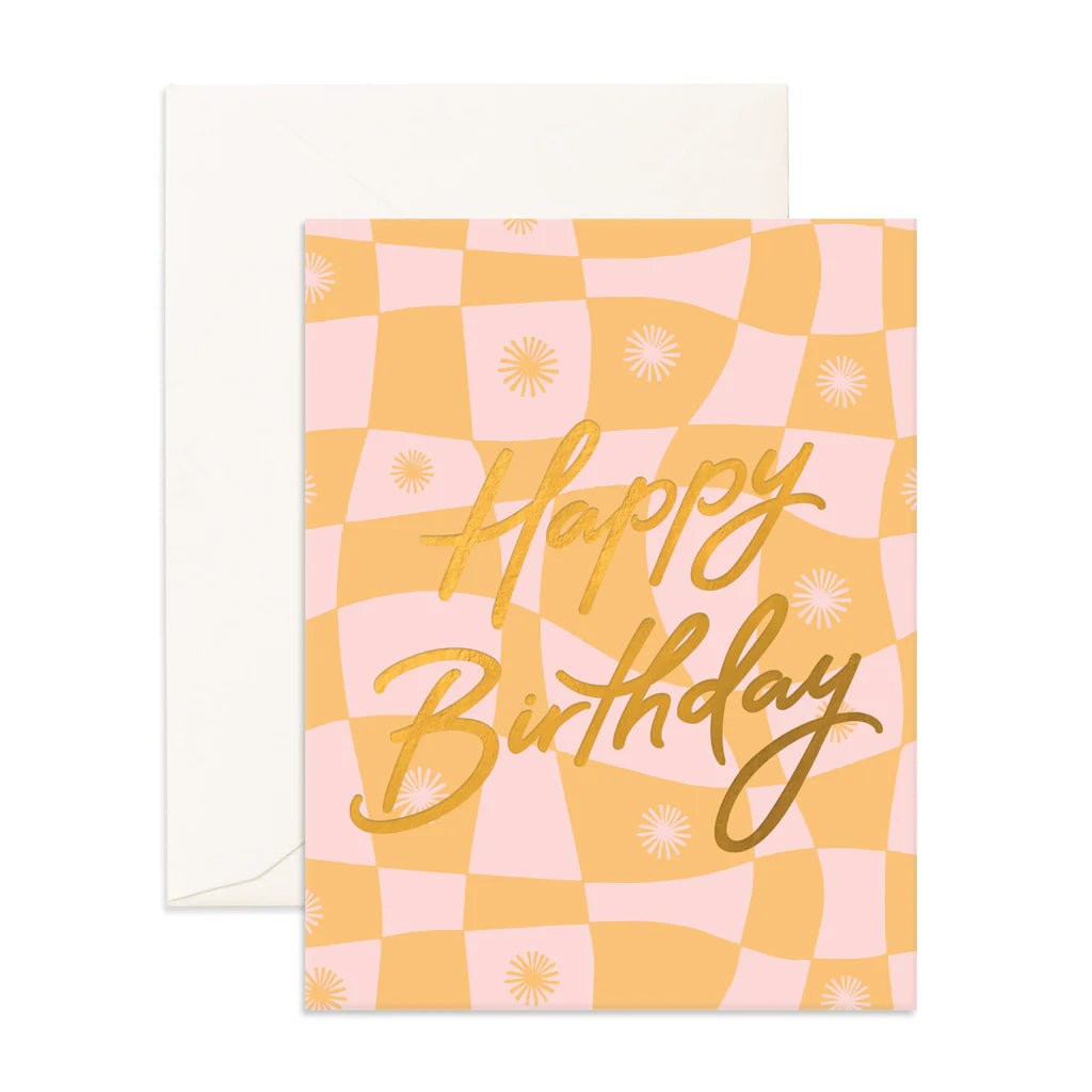 Happy Birthday warp Greeting Card