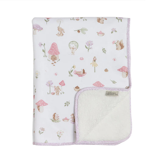 Organic Jersey Sherpa Blanket - Whimsical Wonderland