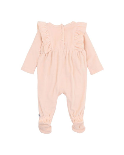 Wild Horses Velour Long Sleeve Onesie