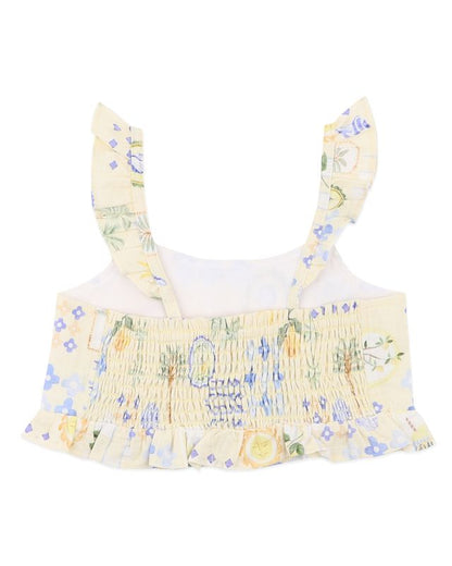 Piccolina Shirred Frill Top