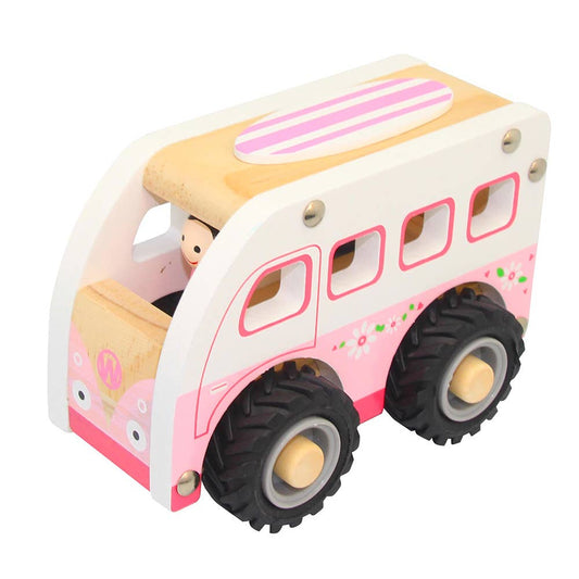 Wooden Toy - Pink Kombi